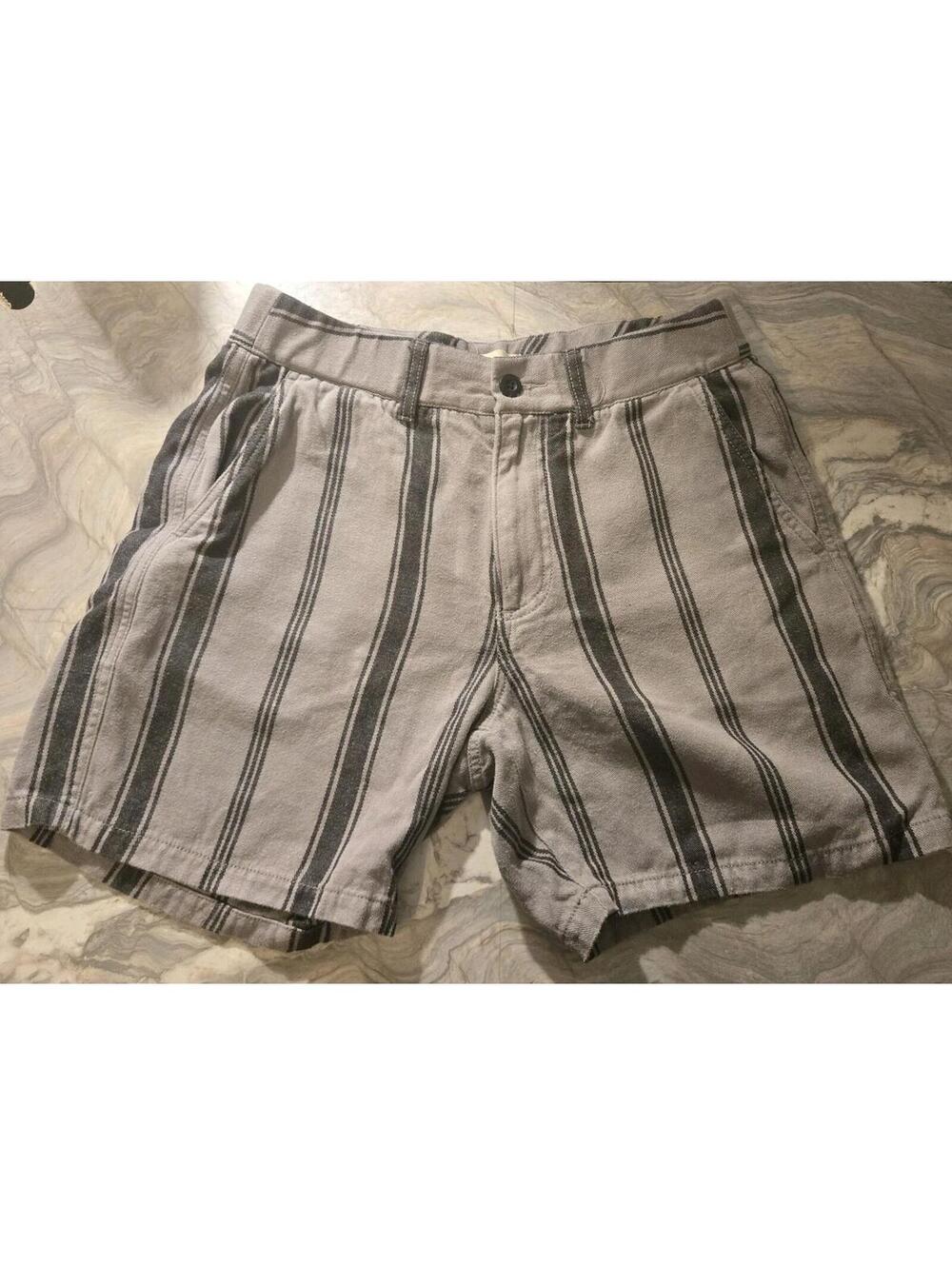 Madewell Shorts Womens Size M Black Striped Beach Casual Preppy